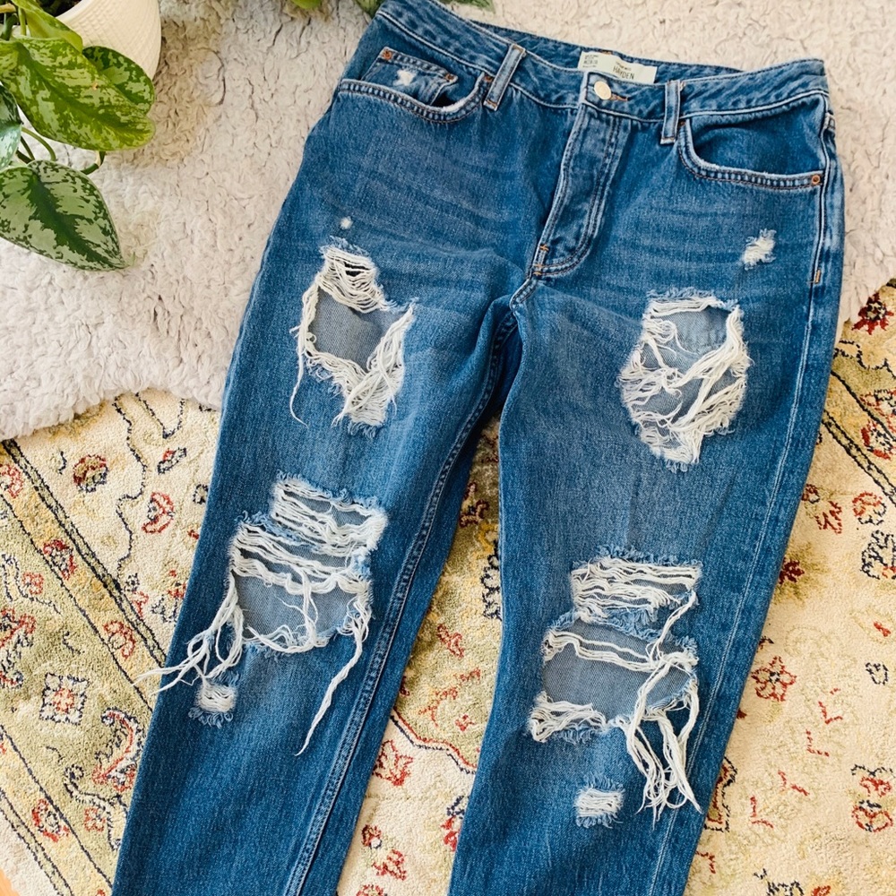 TOPSHOP Destroyed Denim